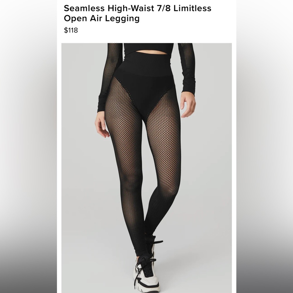 Alo Yoga High-Waist 7/8 Limitless Open Air Legging